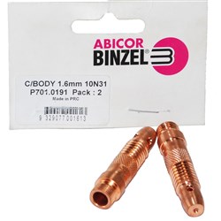 TIG COLLET BODY M1.6 17V PK2