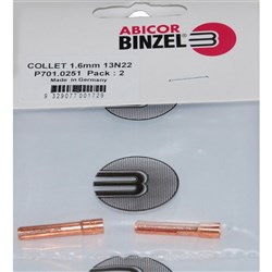 TIG COLLET M1.6 9V 13N22 PK2