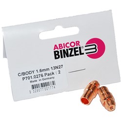 TIG COLLET BODY M1.6 9V PK2