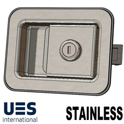 FLUSH SLAM LOCK LARGE STAINLES