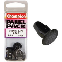 AUTO CANOE CLIPS BLACK (PK)