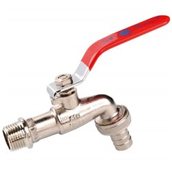 BRASS BIB COCK LEVER ACTION