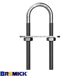 DOUBLE U BOLT GAL 8X115X45MM