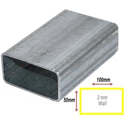 RHS 100MMX50MMX2MM GAL