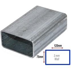 RHS 125MMX75MMX3MM GAL