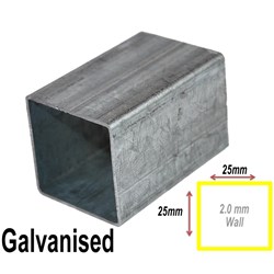 RHS 25MMX25MMX2MM GAL