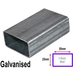 RHS 50MMX25MMX1.6MM GAL