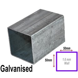 RHS 50MMX50MMX1.6MM GAL