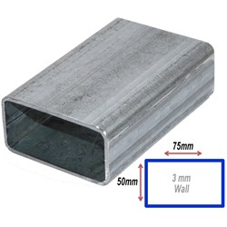 RHS 75MMX50MMX3MM GAL