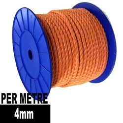 ROPE POLY ORANGE 4MM