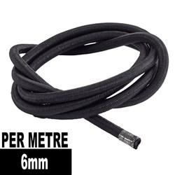 SHOCK CORD BLACK 6MM