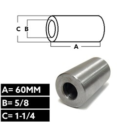 STEEL ROLLER BUSH (REAR) 16MM
