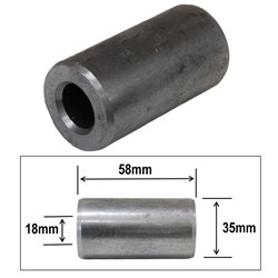 STEEL ROLLER BUSH 18MM