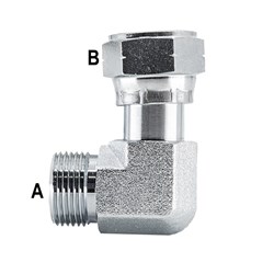 HYD ORFS ELBOW 90' M/F