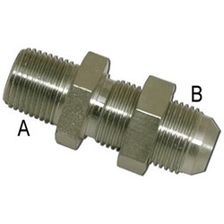 HYD BSPP/JIC BULKHEAD M/M