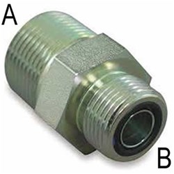 HYD BSPP-ORFS NIPPLE M/M