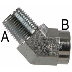 HYD BSPT ELBOW 45' M/F