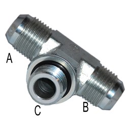 HYD JIC/JIC/BSPP TEE M/M/M