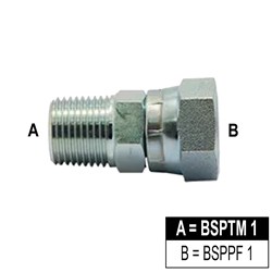 HYD BSPT-BSPP ADAPTOR M/F