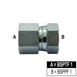 HYD BSPT/BSPP ADAPTOR F/F