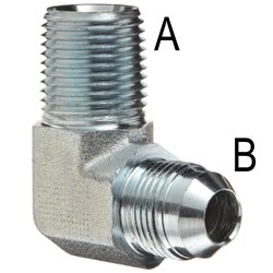 HYD BSPT/JIC ELBOW 90' M/M