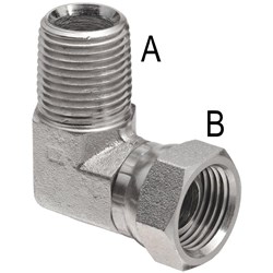 HYD BSPT/BSPP ELBOW 90' M/F