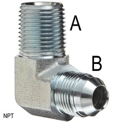 HYD NPT/JIC ELBOW 90' M/M