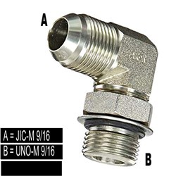 HYD JIC/UNO ELBOW 90' M/M