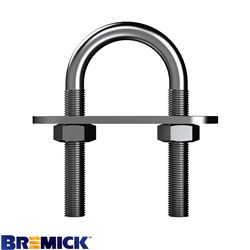 U BOLT GAL 8X90X50mm - CARD