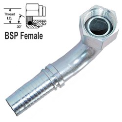 SWAGE TAIL BSPP 90' F TUBE