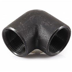 BLACK STEEL BSP ELBOW 90 F/F