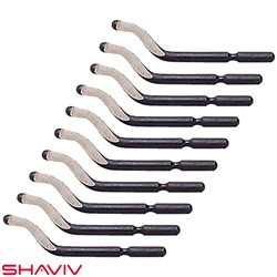 SHAVIV E100 DEBURRER TIPS-10PK