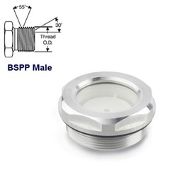 SIGHT LEVEL GLASS 1/4 BSPP