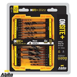 ALPHA STEP TIP DRILL SET 23PC