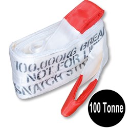 Nylon Webbed 100 Tonne x 9 Metre Snatch Strap 