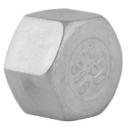 STAINLESS STEEL BSP CAP F