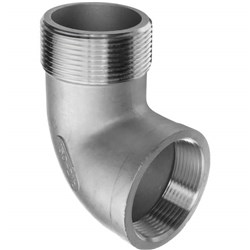 STAINLESS STEEL BSP ELBOW M/F