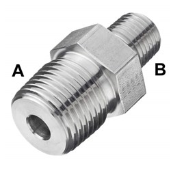 STAINLESS BSP REDUCING NIPPLE