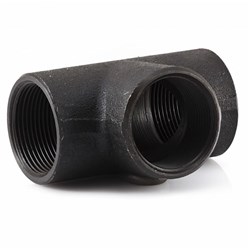 BLACK STEEL BSP TEE F/F/F