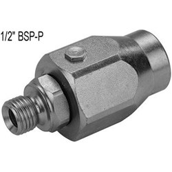 HYD BSPP SWIVEL JOINT 180' M/F