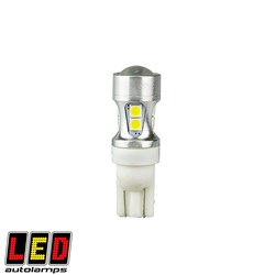 WHITE LED T10 WEDGE GLOBE