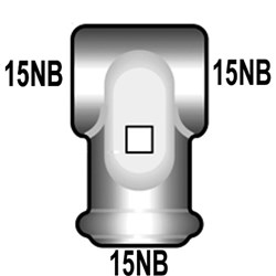 DOWNEE FIXED TEE PIECE 15NB