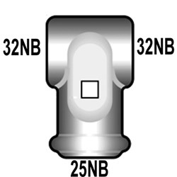 DOWNEE FIXED TEE PIECE 32-25NB