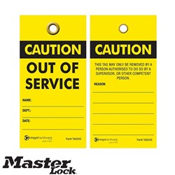 OUT OF SERVICE SAFETY TAG 25PC