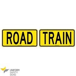 SIGN ROAD TRAIN 2PC SET