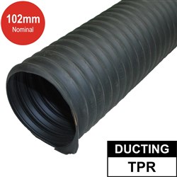 BLACK TPR DUCTING HOSE 100MM