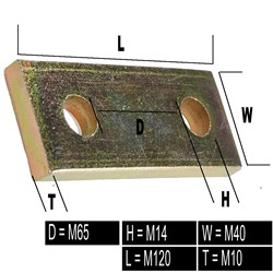SPREADER PLATE 65MM X 1/2