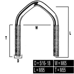 V-BOLT ANTENNA 5/16"XM65XM85