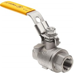 BRASS BALL VALVE LOCKABLE F/F(