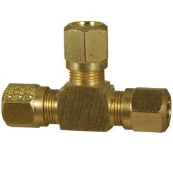 BRASS NTA AIRBRAKE TUBE TEE